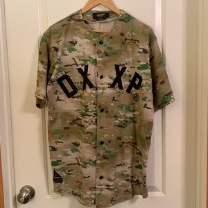 10 Deep camo baseball streetwear jersey